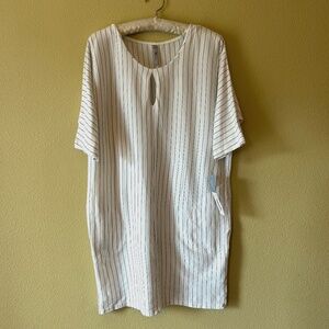 Blue Canoe NWT Short‎ Sleeve Dress, Organic Cotton, Size Large